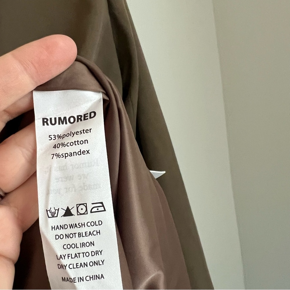 NEW Rumored You're So Money Blazer in Birch Brown Women's Large - Picture 6 of 7